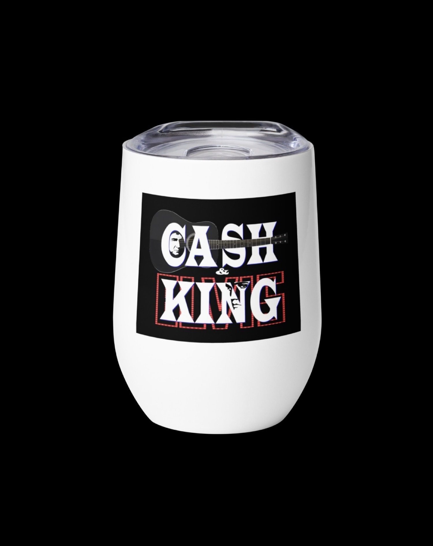 Cash & King Wine Tumbler, front