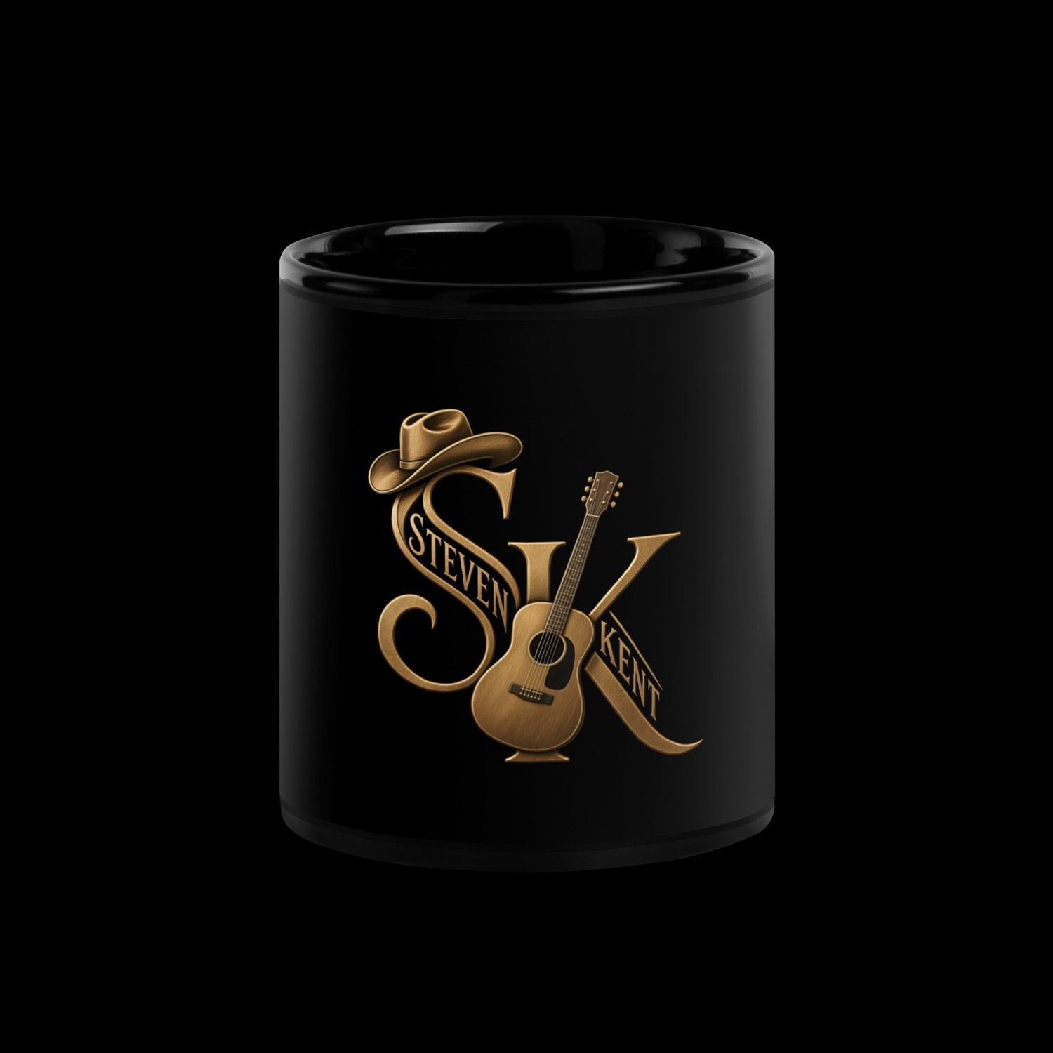 SK Crest Mug, Black, front